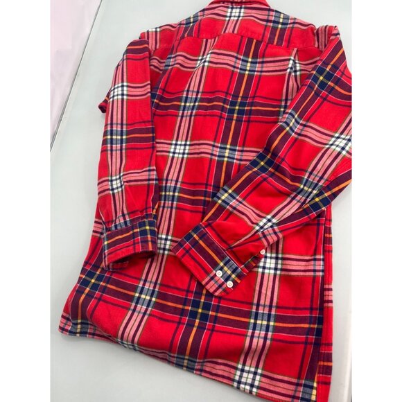 Gitman Bros Flannel Shirt Mens Small S Tartan Plaid Made In USA Button Up - Picture 6 of 8